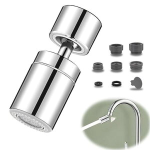 TANGRUl蛇口先端アダプター360度回転蛇口シャワーヘッド節水泡沫器付きキッチン蛇口シャワーどんなノズル蛇口にもつけられるシャワー洗面台シャワーヘッド水道部品交換用切替式