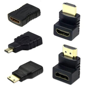 �T���R�XHDMI�ϊ��A�_�v�^�R�l�N�^�[5��ރZ�b�gminiHDMI&microHDMI90°270�xL�^�����R�l�N�^�[�S���ɑΉ�