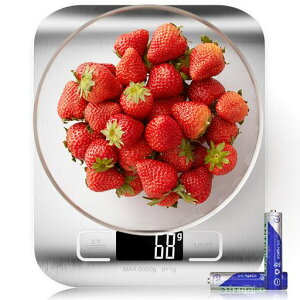 GeeRicデジタルスケールキッチンはかり1g単位で10kgまで計れるコンパクト電子スケール料理計量可能風袋引き機能表面防水防汚mlモード付き乾電池式