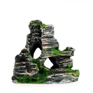 GYWHOOFTアクアリウム水槽オブジェ岩山山脈隠れ家シェルターリアルオーナメント置物、水槽飾りアクアリウムオブジェオーナメント置物藻リアル爬虫類熱帯魚観賞魚飼育インテリア水族館…