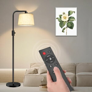 LEEGOVEフロアライト間接照明スタンドライトリモコン&ロータリースイッチきおしゃれなデザイン無段階調光・調色機能30分タイマー搭載読書、作業、和室用/寝室/リビング/玄関/ベッドサイ…