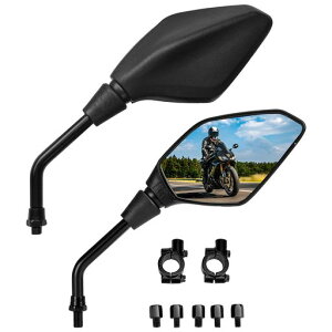 KEMIMOTO �o�C�N �~���[ �ėp ���E�Z�b�g 10mm 8mm 360°�����\ ���L�p���͈� ��t�ȒP �p�^ �I�[�g�o�C �~���[ KM017