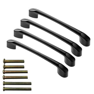 ドア取っ手取手引き出し取っ手セットドアハンドル3サイズネジ付引き出しハンドルプルキャビネットたんす食器棚DIY4個セット【穴間距離128mm全長167mm】