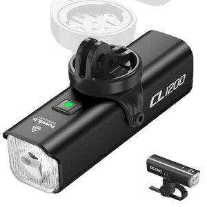TOWILD CL1200 ���]�ԃ��C�g �[�d�� 1200���[���� ���P�x 5000mAh��e�� �����_�� ���[�h�o�C�N���C�g �����R���Ή� �hῃ����Y IPX6�h�� ���t���\ ���[�h�o�C�N/�N���X�o�C�N/MTB�Ή� ���]�ԃt�c