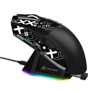 MAMBASNAKExATTACKSHARKX11���y�ʃQ�[�~���O�}�E�X60gRGB�}�O�l�b�g�[�d�X�^���h3���[�h�ڑ�2.4Ghz/Bluetooth/Type-C�_�u��Bluetooth�`�����l��6���x��DPI�ؑ�