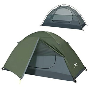 TOMOUNT �\���e���g �L�����v�e���g 1�l�p ��d�w ������ �c�[�����O�e���g �ϐ���3000mm �ʋC �h�� �y�� �R���p�N�g �A�E�g�h�A�e���g �o�C�N �o�R�p �ȒP�݉c 4�V�[�Y�� �L�����s���O (�ΐF)