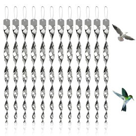 鳥よけ棒鳥よけ鳥よけグッズ鳥避け棒12本セット鳥を傷つけない鳥よけグッズからす撃退鳩鳥対策グッズ駆除カラスカラス対策鳥害対策駆除防鳥太陽光反射棒農作物被害対策吊り下げ式ス…