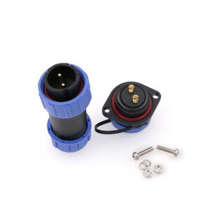 ZBLZGPSP212pin�̃p�l���̖h���R�l�N�^�[�P�[�u�����C���[�v���O�p�l���̑䎆�̃\�P�b�g�Y�ƒʂ��ꂽ�q��2�˂����z�d�C�~�`�̃P�[�u���R�l�N�^�[�̃p�l���̑䎆21mm