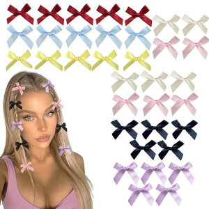 FuoooooGui(ふうぐい)ヘアクリップヘアピン蝶結びリボン髪留め髪飾りレースヘアアクセサリーおしゃれ可愛い結婚式発表会成人式卒業式パーティー花火大会子供レディース誕生日ギフト前髪…