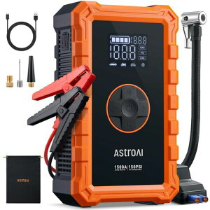 AstroAIS8AirWvX^[^[C10000mAh1500As[NdԗpGWX^[^[(6.0L܂ł̃K\ԁE3.0L܂ł̃fB[[ԑΉ)dC150PSI12Vԋً}n10ނ̈Sی