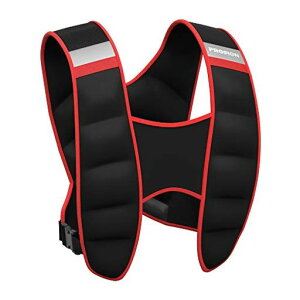 PROIRONウエイトベスト加重ベスト重量ベスト負荷運動自重トレーニング腹筋スクワット等男女兼用夜間安全反射ベルト5KG