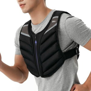 MIKESPORTウエイトベスト重りベストトレーニングベスト加重ベスト10LB/15LB/20LB超快適夜間安全反射おもり筋トレジャケット体につける重り