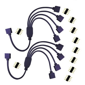 LitaElek2��4����ڑ��P�[�u��4pinRGBLED�e�[�v�R�l�N�^30cmLED���z�X�v���b�^�P�[�u��SMD505035283528RGBLED�e�[�v���C�gLED�X�g���b�v�p���c���X4�s�����X�����P�[�u���A��