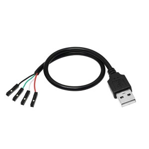 CERRXIANデュポンケーブルusb2.0ケーブル0.3m3.3VアダプタケーブルTXRX信号4ピン0.1インチピッチシリアルポートusb変換USB延長ケーブルusbAオス-4pinメスFT232RLDuPont4ピッチ
