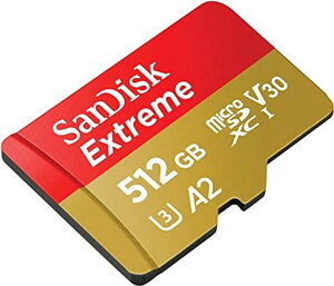 SanDisk512GB512GmicroSDXC[Extreme160MB/s]microSDMicroSDSDXCUHS4KU3V30A2C10Class10SDSQXA1-512GMobilePhone
