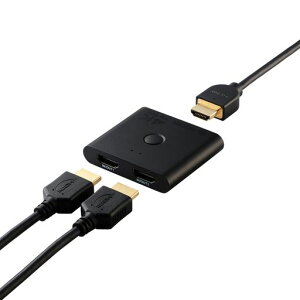 �G���R�� HDMI�ؑ֊� 4K 60Hz 2����1�o�� �o���� ���^(12mm) PS5�E4 / Nintendo Switch/Fire TV Stick �� DH-SW4KBD21BK/E