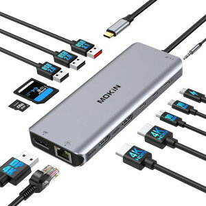 MOKiNUSBChbLOXe[VtypechbLOXe[V3ʏóy2*HDMI+DPz13in1usbcnuA~ǍDȕM100Wd͏o6*USB|[g&1000MbpsRJ45&