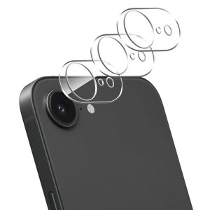 【3枚セット】iPhone16eカメラフィルム日本旭硝子素材強化ガラスGreerassカメラ保護フィルム飛散防止高透過キズ防止耐衝撃硬度9H防水防塵指紋・汚れ防止気泡ゼロ自働吸着貼り付け簡単携帯…