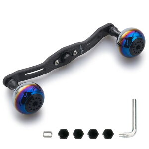 HEIGHTEN 130/120/110mm ���[�� �n���h�� ����4mm 1.5K�Y�z �J�[�{�� 30mm�m�u���� �V�}�m(SHIMANO) �_�C��(DAIWA) �A�u(Abu) �ʗp �x�C�g���[�� �p Aurora Series (120mm,