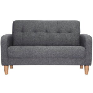 オーエスジェイ(OSJ)ソファー2人掛け肘付き天然木脚幅約110cm簡単組み立て2WAYファブリックおしゃれ新生活北欧スタイルソファベッドグレー62*113*38