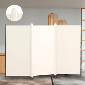 KELIXUパーテーション間仕切り3連自立式衝立カバーストリップ付き高さ1.8mx幅2.6m布タイプ折りたたみ仕切りパネル軽量クロスパーテーション目隠し屏風おしゃれ組み立て簡単部屋オフィス…