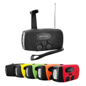 DR.TREE【緊急防災3WAY充電】ラジオライト防災ラジオストラップ付けソーラー/手回し発電USB充電非常用照明器具災害用防水コンパクト大容量2000mAh懐中電灯AM/FM対応防災グッズ地震震災津波台…