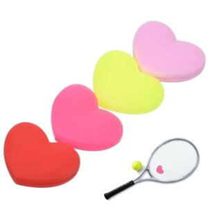 PAVIKEテニス振動止め振動吸収振動ボール止めハート型伸縮性が高い再利用可能お手入れが簡単4枚入りテニスラケット振動止めテニス