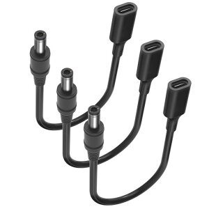 Varbmt5.5mm*2.1mmUSB-CdPD[dP[u15W(5V-3A)}[dUSBTypeCPDtoDCϊP[u30cm}[ddیϖ