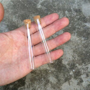 100個セット5ml試験管ガラスのボトルコルク栓さなガラスの瓶砂えきたいタンク(5ml(12x75x10mm)
