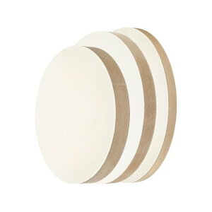 PATIKIL6”8”12”木製パネルボード未塗装丸いアートウッドキャンバスパネルペインティングボードDIYクラフトペインティング用木色