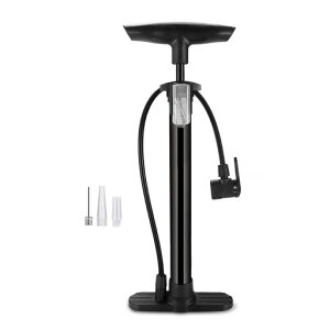 自転車空気入れ仏式くうきいれ仏/英/米式バルブ対応自転車くうき空気入れコンパクトボール兼用人気携帯ボール、電動車、バイク、球、針、浮き輪用