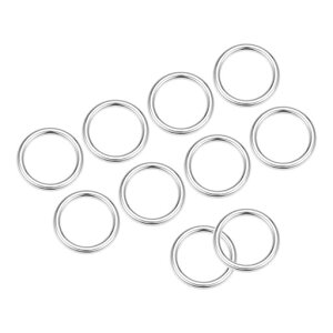 [METALLIXITY]���^��O�����O�o�b�N��(20mm���a3mm��)10�Z�b�g�n�ڂ��ꂽ���������̊ۂ������O-�N���t�gDIY�o�b�O���z�p�V���o�[�g�[��