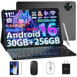 �yAndroid16�Z�b�g�ŏ��o��zDOOGEEU11PRO11�C���`�A���h���C�h16�^�u���b�g�A30GB+256GB+2TBTF�g���A8�R�ACPUT7200�AGeminiAI+Netflix+Widevine