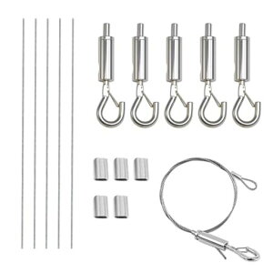 SODOI�s�N�`���[���[�����C���[�t�b�N5�Z�b�g�X�e�����X�����C���[���[�v�������߉\�݂艺���������h�~�ϐk�΍�z���pDIY�G��ʐ^���v�Ȃ�(������2m�A���a��1.5mm)