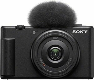 SONY(�\�j�[) �R���p�N�g�f�W�^���J���� VLOGCAM Vlog�p�J���� ZV-1F �{�f�B �E�B���h�X�N���[���t�� 20mm F2.0 �P�œ_�����Y �u���b�N ZV-1F B