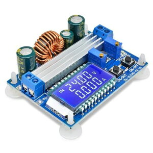 DiyStudio ���~���R���o�[�^ �������~���{�[�h DC 5.5-30V 12V to DC 0.5-30V 5v 24v �����\�Ȓ�d���d�� �X�e�b�v�A�b�v�d�����M�����[�^ 4A 35W �d�����W���[�� �f�W�^��LCD�f�B�X�v���C