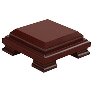 NUOLUX花台フラワースタンド木製木製花台盆栽置き四角形15X15X5.5CM飾台香炉台花瓶台仏像台座中国茶器飾り棚アンティーク調台座ホーム屋内工芸品インテリア耐久性持ち運び簡単