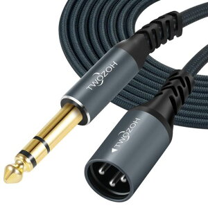 Twozoh�W���b�N6.35mm-XLR�I�X3�s���I�[�f�B�I�P�[�u��0.3M�ґgXLR�I�X-1/4TRS�X�e���I�M�^�[�P�[�u��(Profesional/Hifi)