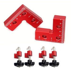 FTtool���^�R�[�i�[�N�����v61x61mm�A���~��90�x���p��Kinch/mm�ڐ���DIY�H��؍ތŒ�⏕����2PCS���b�hZGJ-175