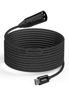 CableCreationUSBCtoXLR�P�[�u����3���[�g���ATypeCtoXLR�I�X�[�q�I�[�f�B�I�o��