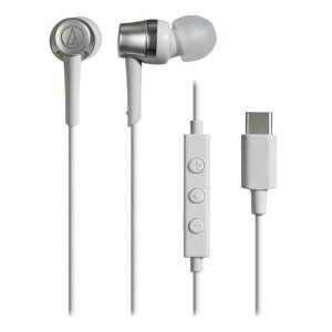 �I�[�f�B�I�e�N�j�J ATH-CKD3C WH �}�C�N�t���C���z�� USB Type-C �L�� 1.2m �J�i���^ �z���C�g