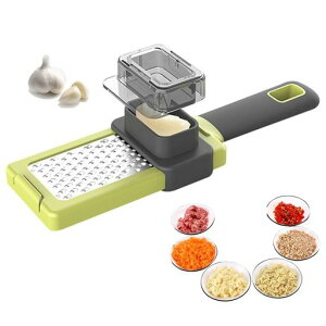 ニンニクすりおろし器手動にんにくつぶしみじんきり器具ポー多機能キッチンツール山芋薬味おろし大根生姜おろし器滑り止め付き掃除ブラシ付きチョコレートチーズ食洗機