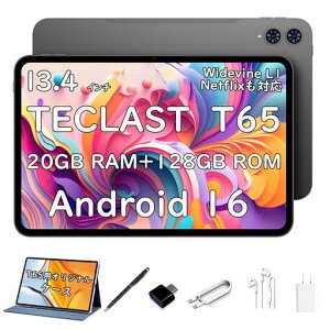 �y2026�ŐVAndroid16�zTECLASTT6513.4�C���`�^�u���b�gPC�Z�b�g(��p�P�[�X�t)|20GBRAM(8+12GB�g��)256GBROM|1920*1200�t��HD120HzUNISOC