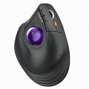ProtoArc EM05 NL �o�[�e�B�J�� �g���b�N�{�[���}�E�X �c�^62° 2.4G��Bluetooth���Ή� ���C�����X 5�i�KDPI 200/400/800/1200/1600 7�{�^�� ���w�� �E��p USB�[�d�� ��e�ʂ̓d�r����