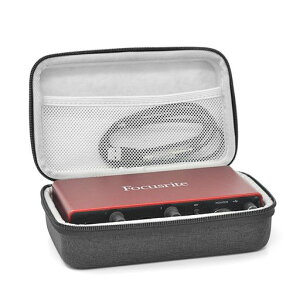 Musiin�T�E���h�J�[�h�L�������O�P�[�X�AFocusriteScarlett2i2��3�����3����I�[�f�B�I�C���^�[�t�F�C�X�J�o�[�ɑΉ��A�����̓x���x�b�g(�O���[)