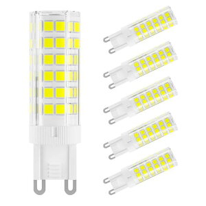 DiCUNO LED�d�� G9���� �Z���~�b�N�X LED�����v �����s�\ 5W 500lm �S�����Ɩ� 6000K �����F 50W�n���Q�������v���� 6�Z�b�g