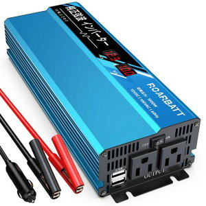 �C���o�[�^�[12v100v�����g1000WDC12V������AC100V�𗬂ɕϊ��u�ԏo��2000W�ԍڃJ�[�C���o�[�^�[AC�R���Z���gx2�AUSB�|�[�gx2�V�K�[�\�P�b�g�A���j���N���b�v�ƒ�p���z�����d�n�k��d�g���b�N�c