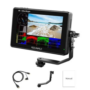 FeelworldLUT77�C���`2200nit�����P�x3DLut�g�`���Z���T�[�^�b�`�X�N���[��DSLR�J�����t�B�[���h���j�^�[1920x1200IPS4KHDMIDC�o�͓��{��ݒ�\