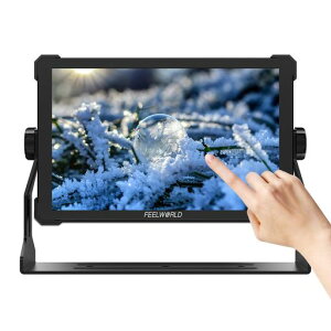 FEELWORLDT1010.1�C���`DSLR�J�������j�^�[3DLUT�AHDR�A�g�`1920x1200�^�b�`�X�N���[���B�e���j�^�[HDMI2.0���o��F970�O�t�����d�L�b�g