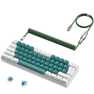 ZIYOULANG T60 �Q�[�~���O�L�[�{�[�h ���J�j�J���L�[�{�[�h �� ��F�ˏo���`�Z�p�E�L�[�L���b�v �����q��R�l�N�^�[�P�[�u���t��